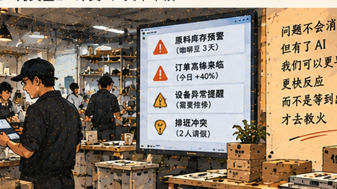 办公桌上并排放着旧版岗位说明书与新的工作流程图,旁边是笔记本电脑